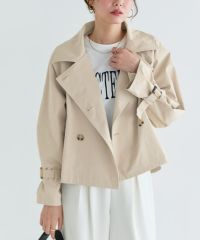 キャンディースリーブショートトレンチコート