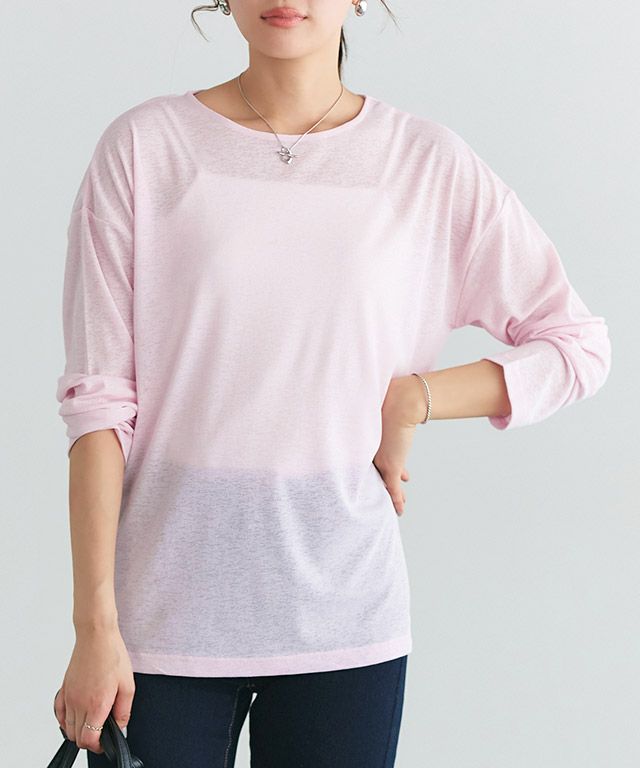 シアーロングスリーブTシャツ