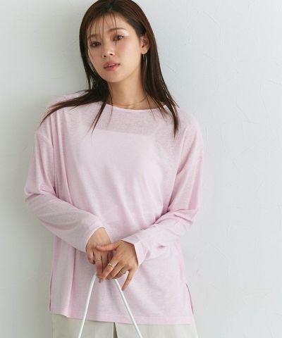 シアーロングスリーブTシャツ 【Pierrot】 ◆送料無料