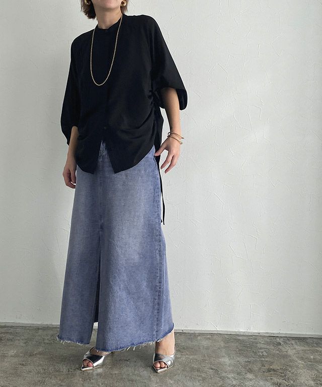 166cm / サックス / M
