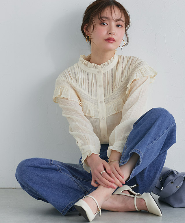 157cm / サックス / M