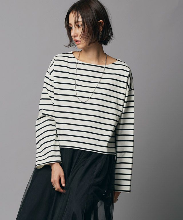 165cm / オフホワイト×ブラック / M