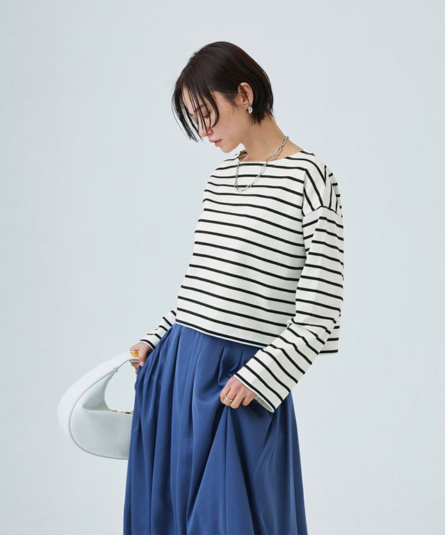 165cm / オフホワイト×ブラック / M