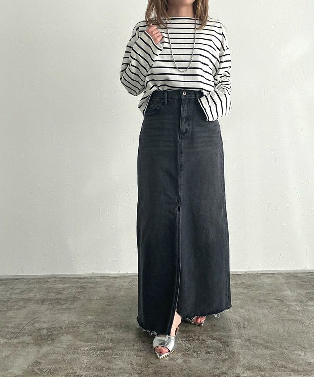 165cm / オフホワイト×ブラック / M