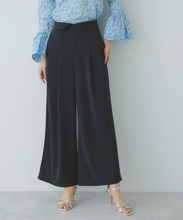 ハイウエストタックワイドパンツ【スピード配送】 | 【公式