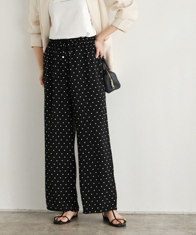 167cm / ドット/ブラック / M