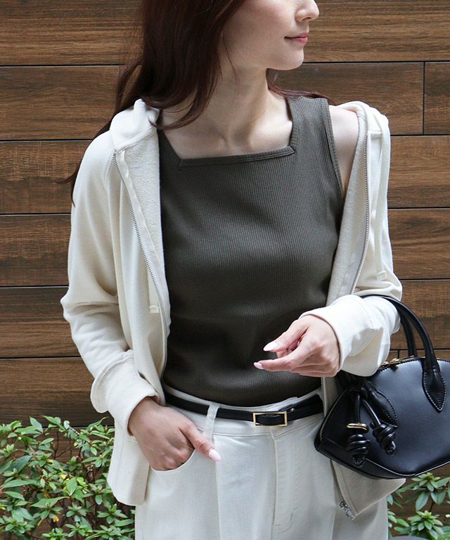 167cm / チャコール / クルーネック / M