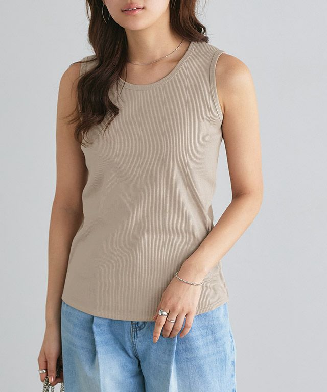 166cm / サンドベージュ / クルーネック / M