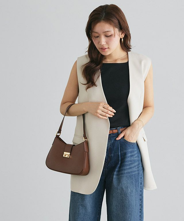 166cm / ブラック / スクエアネック / M