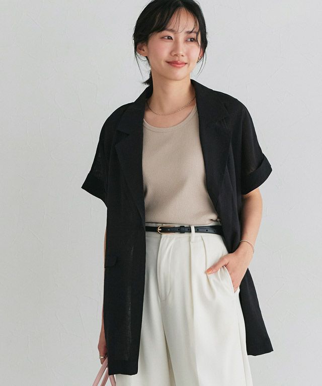 162cm / サンドベージュ / クルーネック / M