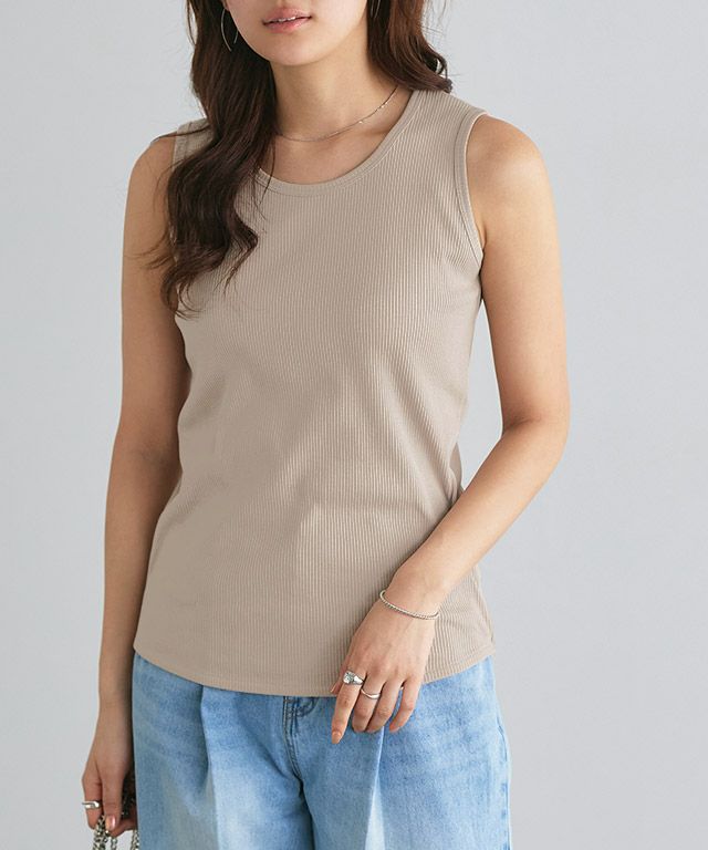 166cm / サンドベージュ / クルーネック / M