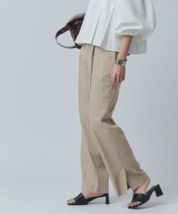 [RASW] リネン混ストライプストレートパンツ