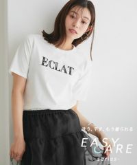 【イージーケア】レース刺繍ロゴTシャツ