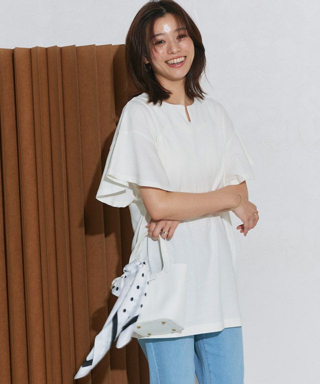 167cm / オフホワイト / ロング丈 / M