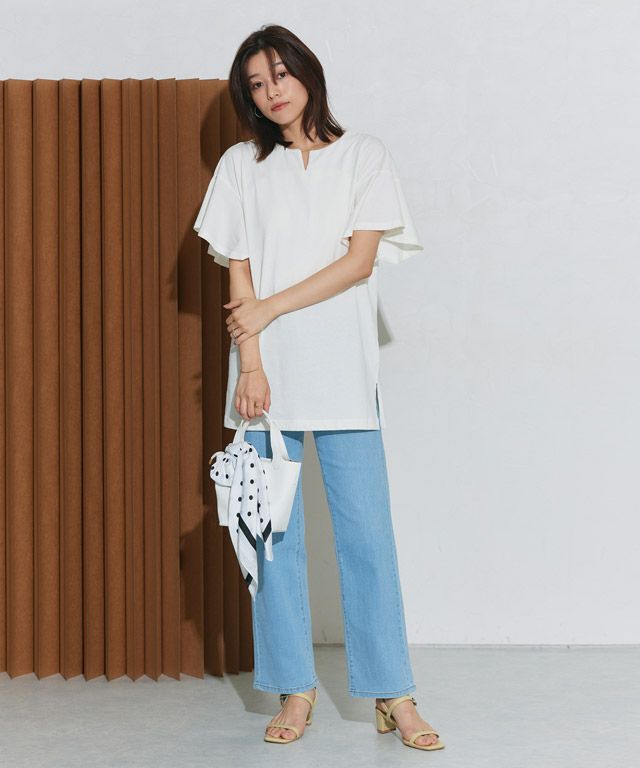 167cm / オフホワイト / ロング丈 / M