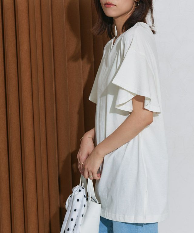 167cm / オフホワイト / ロング丈 / M