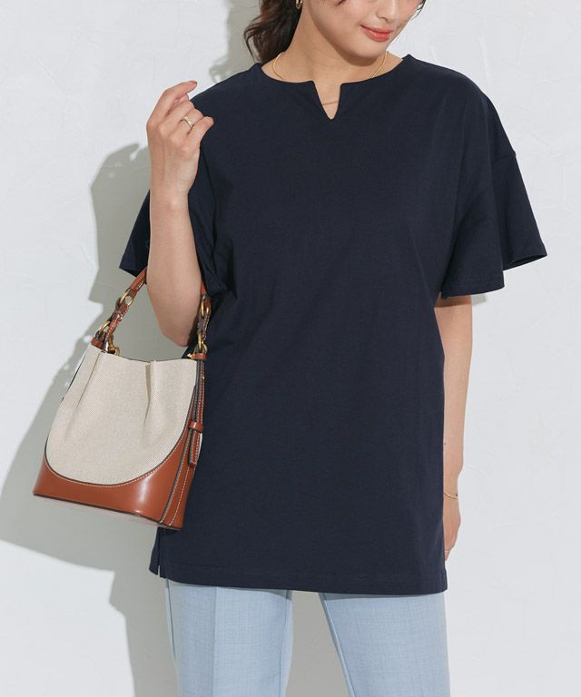 158cm / ネイビー / ロング丈 / M