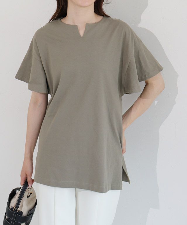 163cm / モカグレー / ロング丈 / M