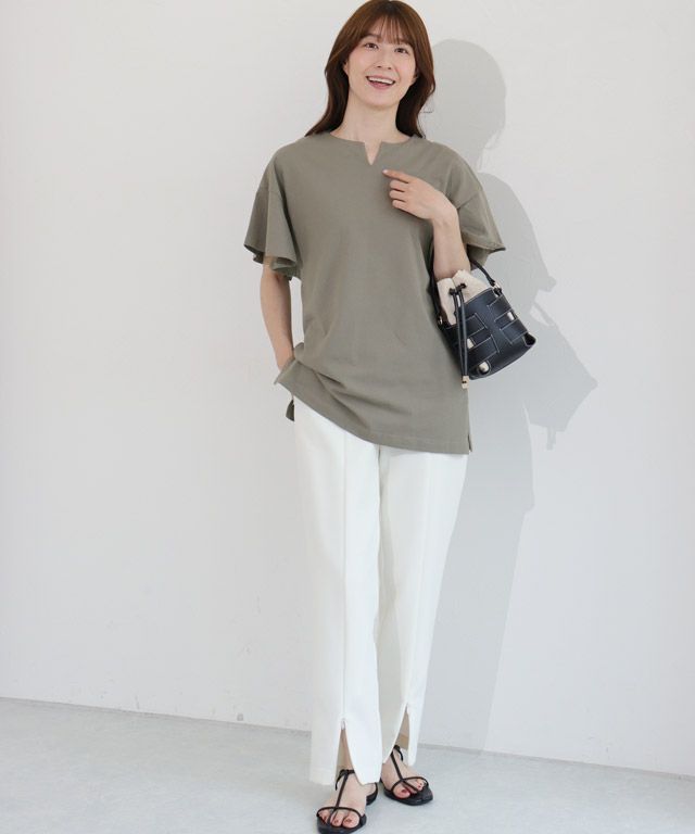 163cm / モカグレー / ロング丈 / M