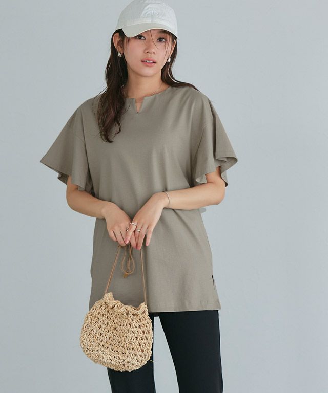 166cm / モカグレー / ロング丈 / M