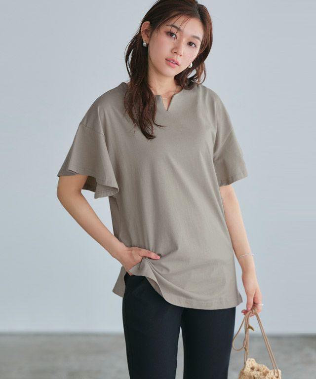 166cm / モカグレー / ロング丈 / M