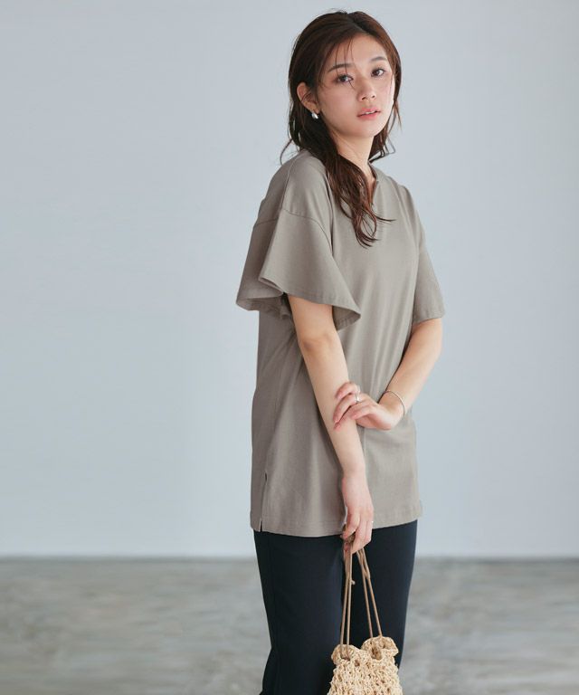 166cm / モカグレー / ロング丈 / M