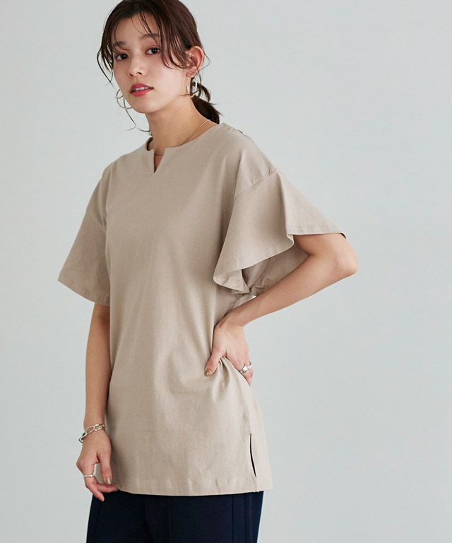 167cm / サンドベージュ / ロング丈 / M