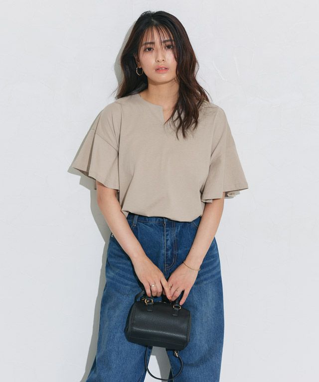 158cm / サンドベージュ / ミドル丈 / M