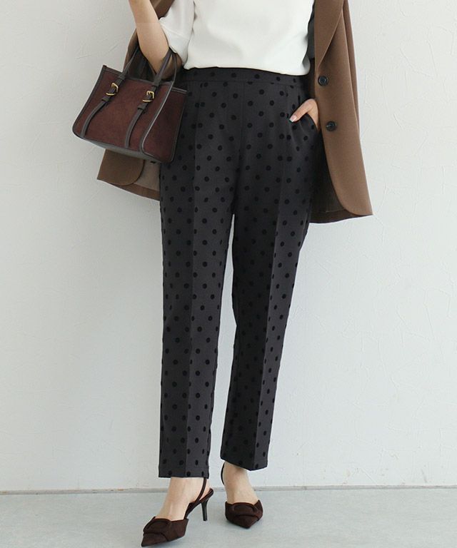 ドットテーパードパンツ