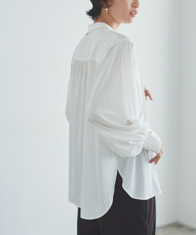 Akaneさんコラボ】[RASW]ピンタックボリュームスリーブブラウス ◇送料