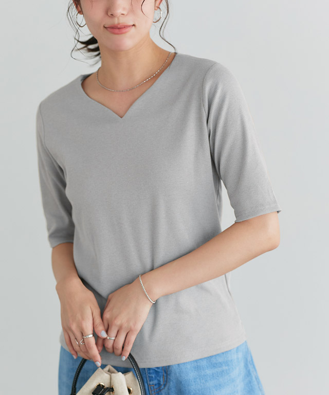 167cm / アイスブルー / スクエアネック / M