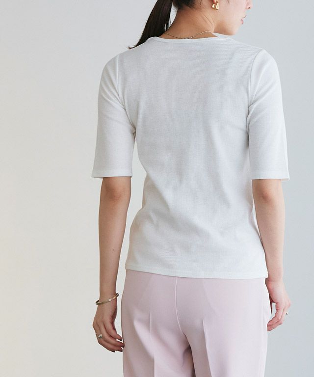 167cm / オフホワイト / クルーネック / M