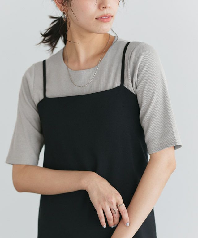 167cm / ライトグレー / クルーネック / M