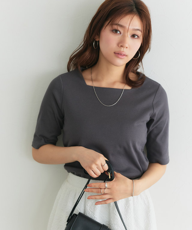 167cm / ブラウン / クルーネック / M