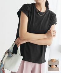 ネックが選べるベーシックフレンチTシャツ