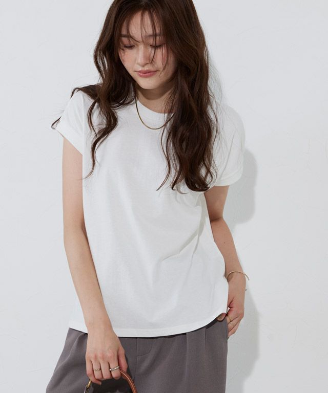 166cm / オフホワイト / クルーネック / M