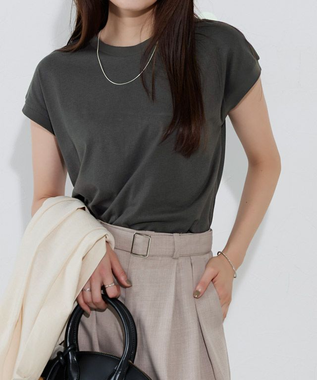 166cm / チャコール / クルーネック / M