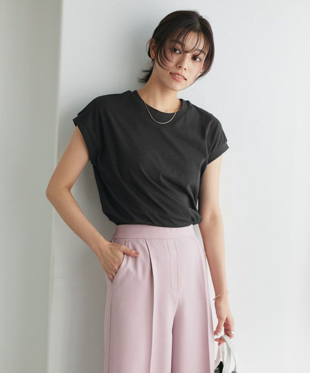 167cm / ブラック / クルーネック / M