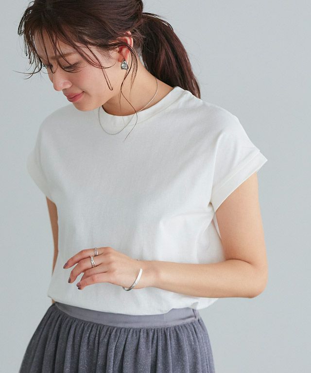 166cm / オフホワイト / クルーネック / M