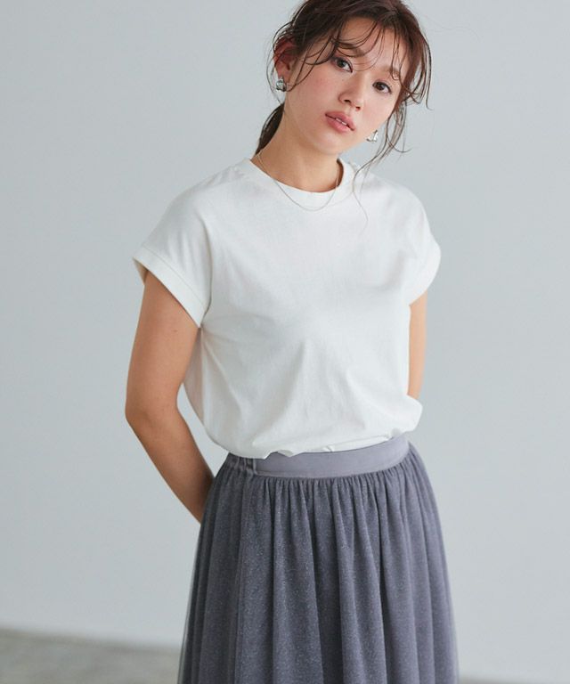 166cm / オフホワイト / クルーネック / M