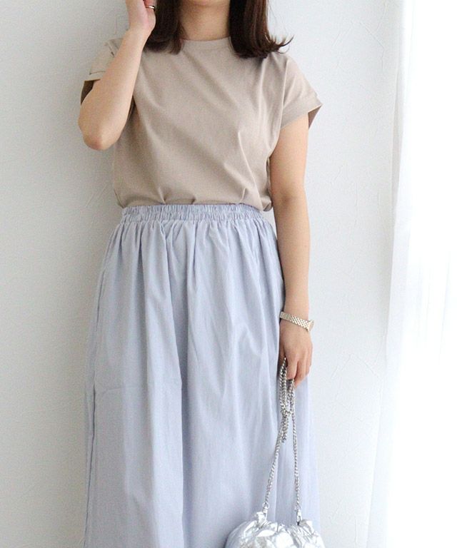 150cm / サンドベージュ / クルーネック / M