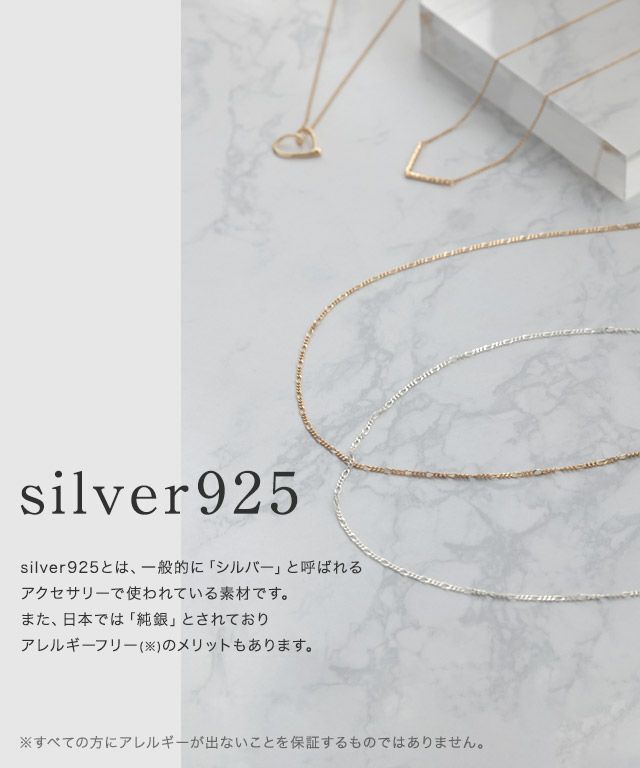 【C会場】【silver925】ハートトップネックレス ［Pierrot］