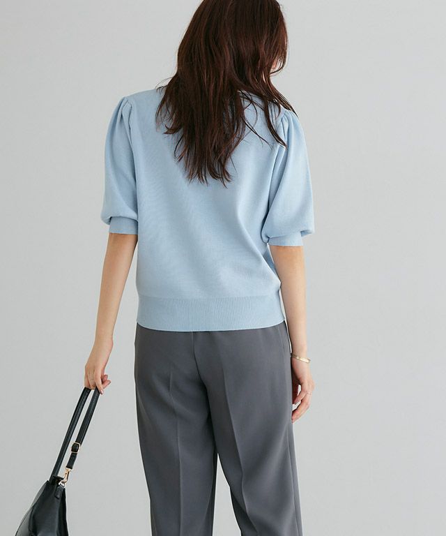 166cm / ライトブルー×オフホワイト / M