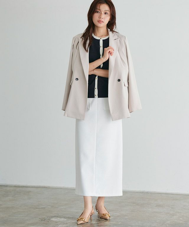 166cm / ネイビー×オフホワイト / M