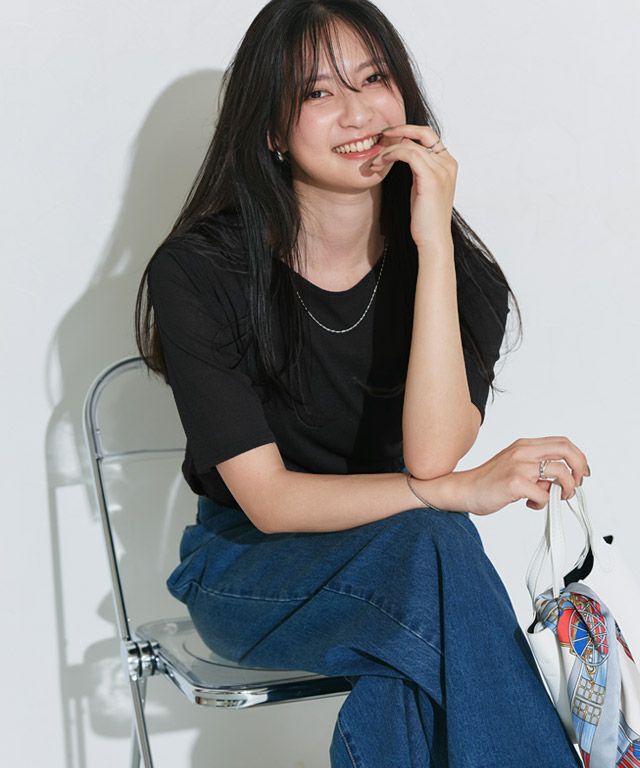 166cm / ブラック / 五分袖 / M