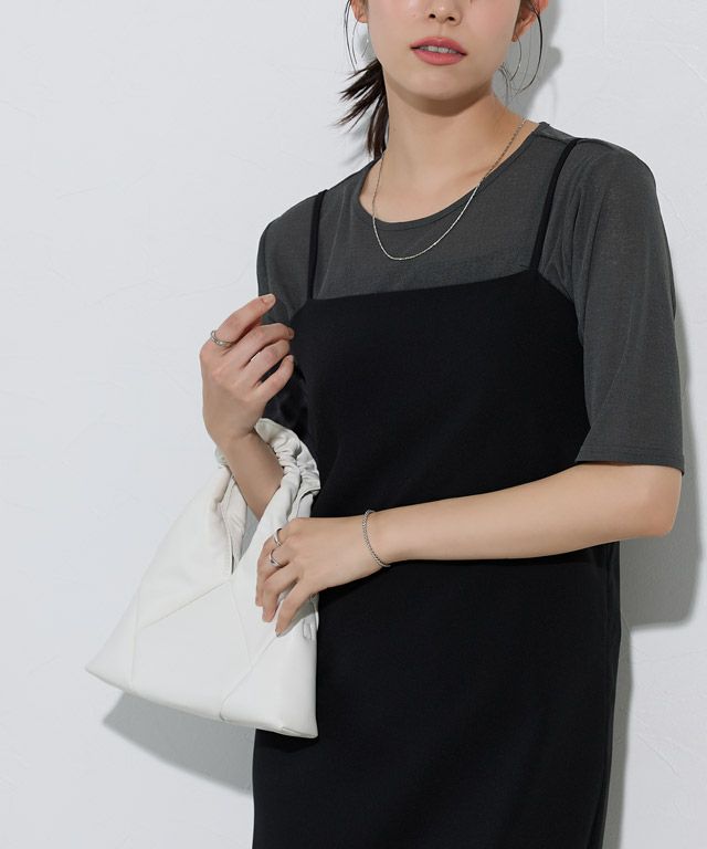 167cm / チャコール / 五分袖 / M