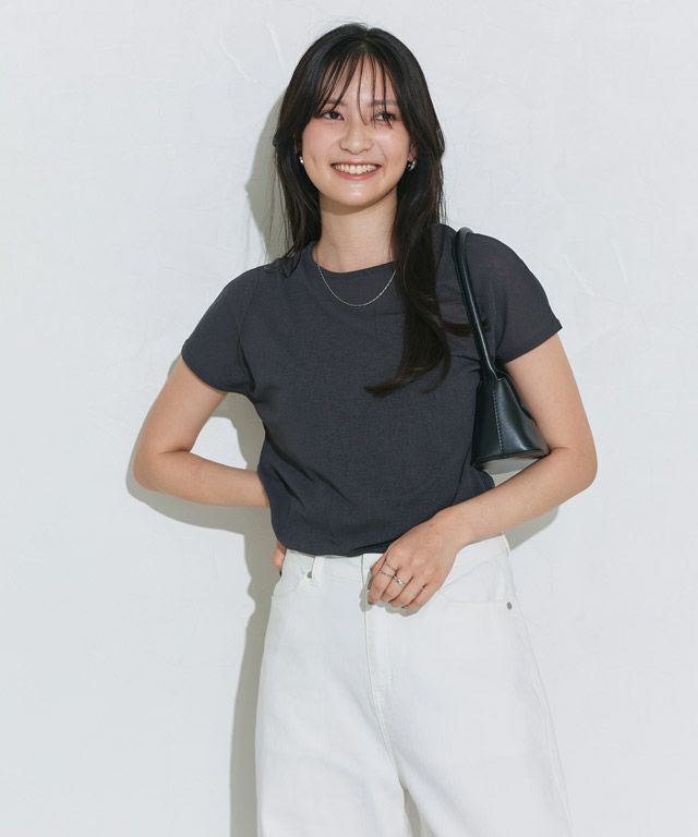 166cm / チャコール / フレンチスリーブ / M