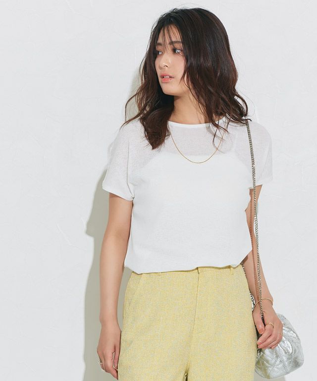 158cm / オフホワイト / フレンチスリーブ / M