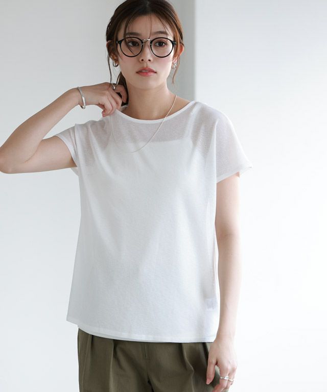 167cm / オフホワイト / フレンチスリーブ / M