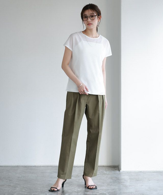 167cm / オフホワイト / フレンチスリーブ / M